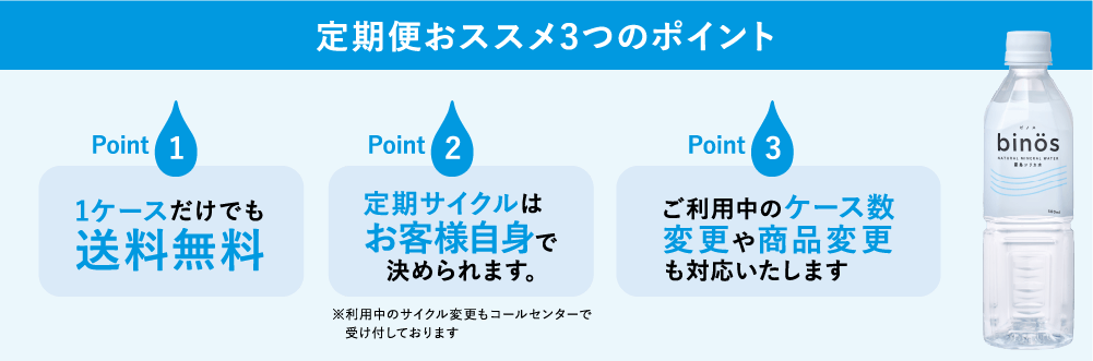 定期便おススメ3つのポイント