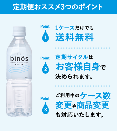 定期便おススメ3つのポイント